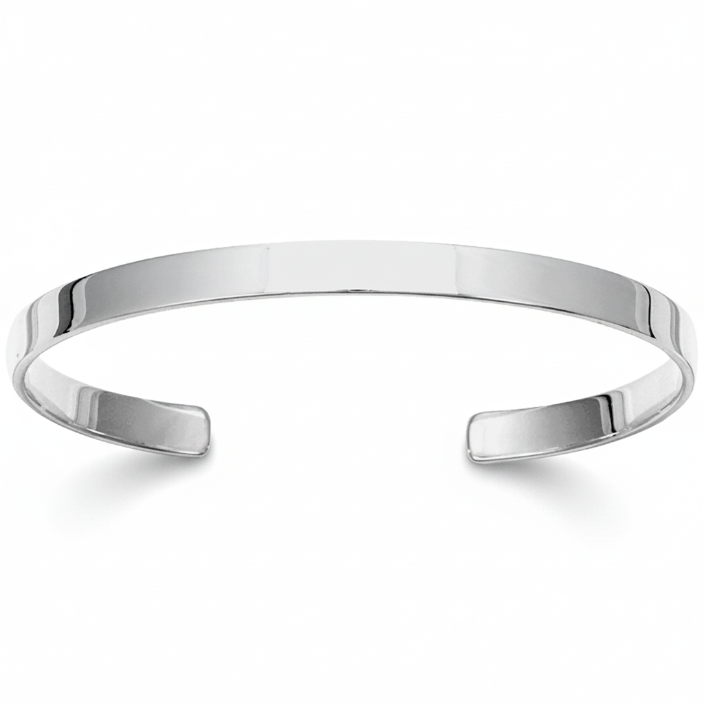 Jonc Homme Argent Largeur 5mm - Bracelet