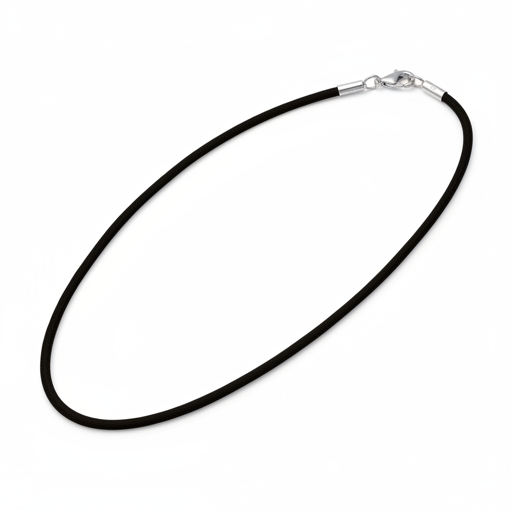 Collier Cordon Argent