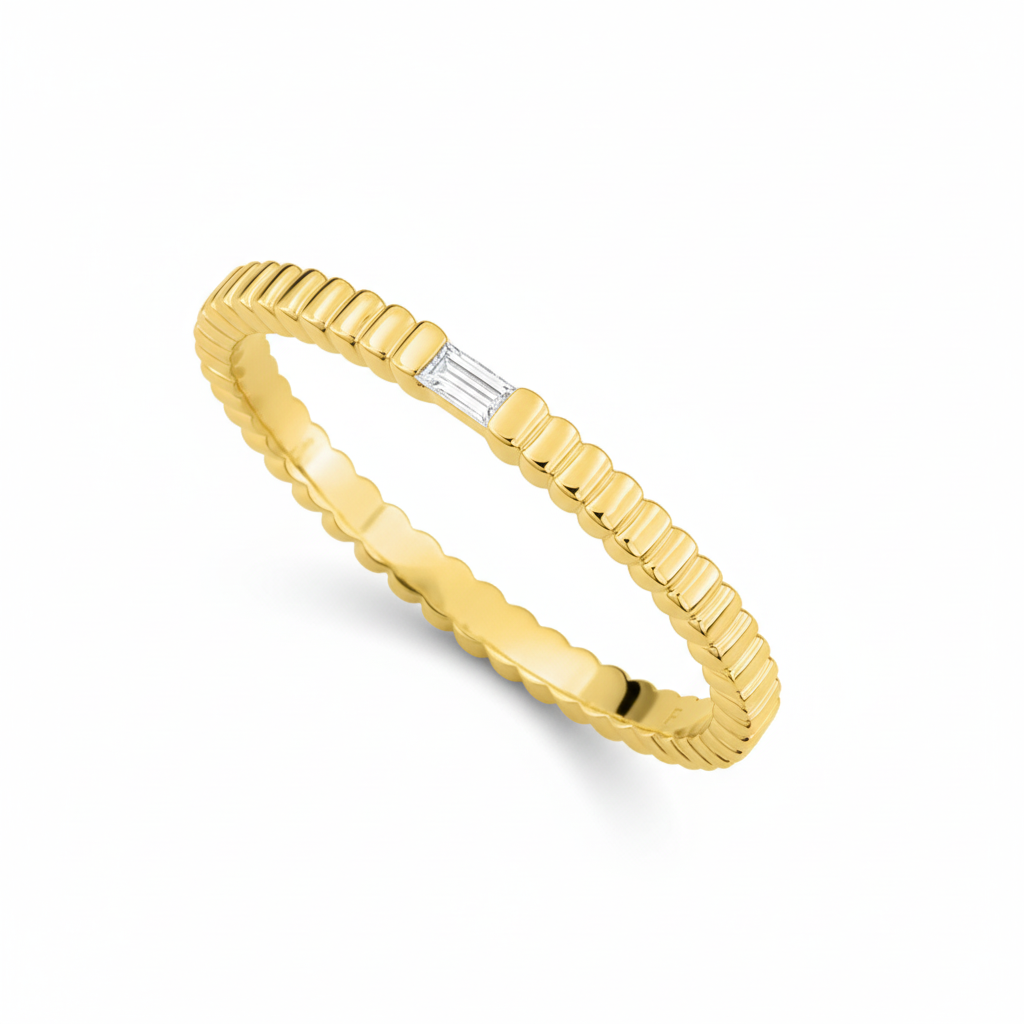 Bague Or 18k Diamant GH SI