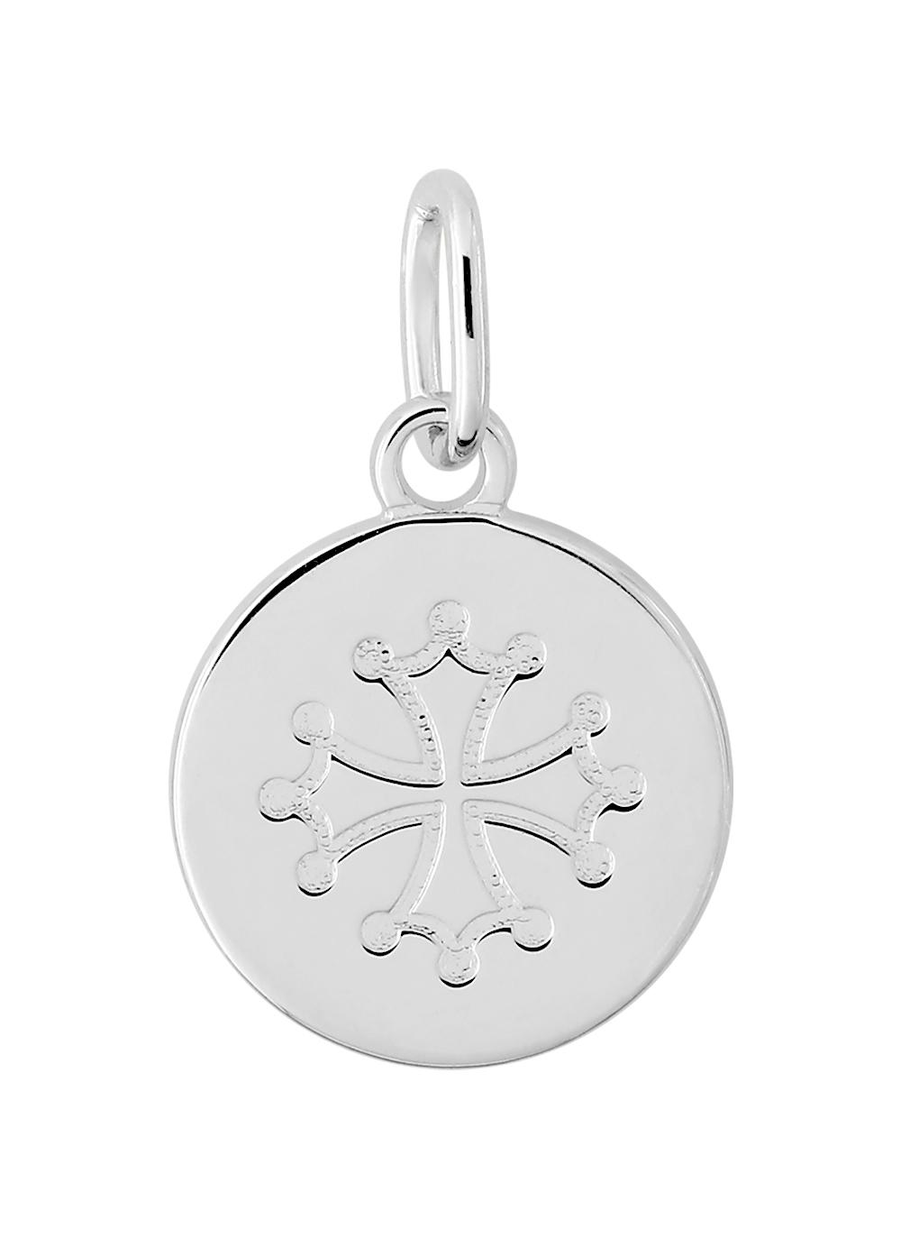 Pendentif Argent Rhodié Croix Occitane