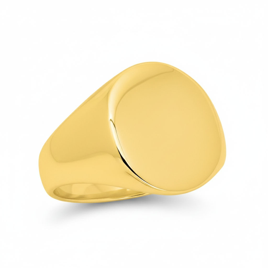 Chevalière Homme Plaqué Or - Bague