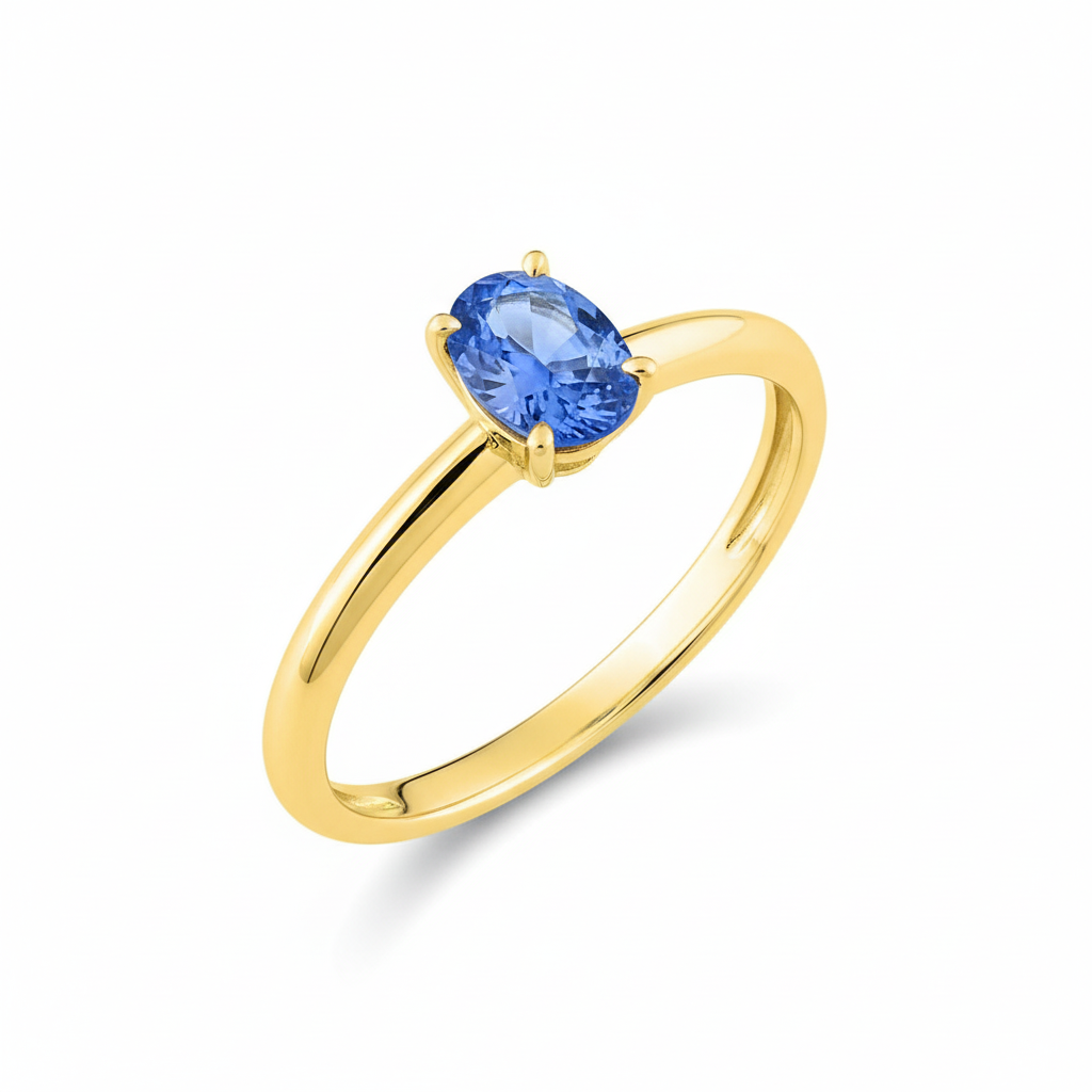 Bague Or 18k Saphir de Ceylan 0.64ct