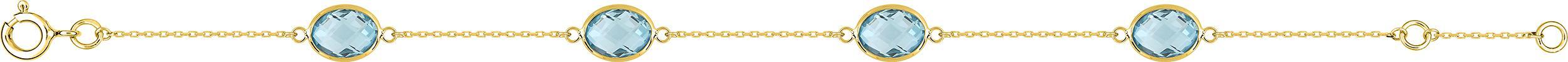 Bracelet Or bleu Topaze