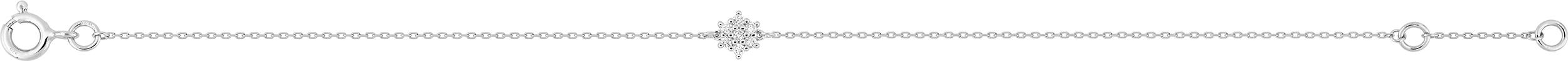 Bracelet Or Blanc Longueur 16.5cm Diamant 0.09ct GH P2