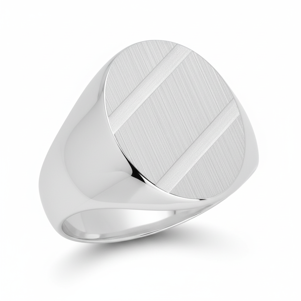 Chevalière Homme Argent - Bague