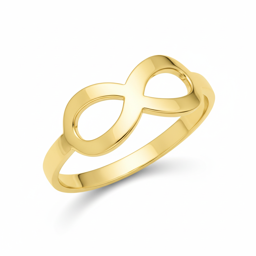 Bague Plaqué Or Infini