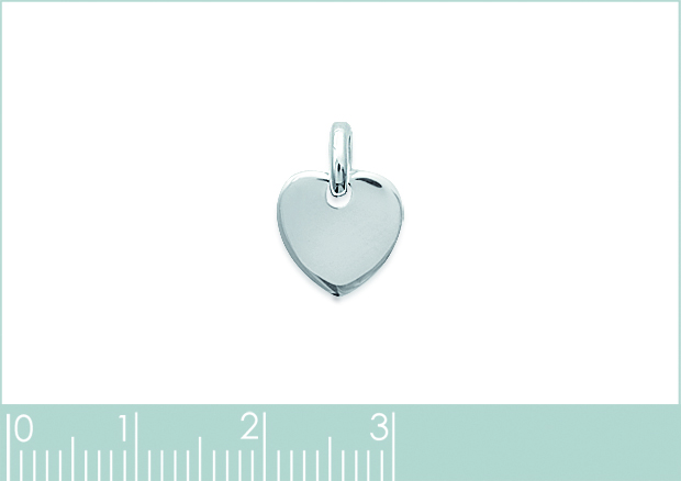 Pendentif Argent Coeur Coeurs - Pendentif