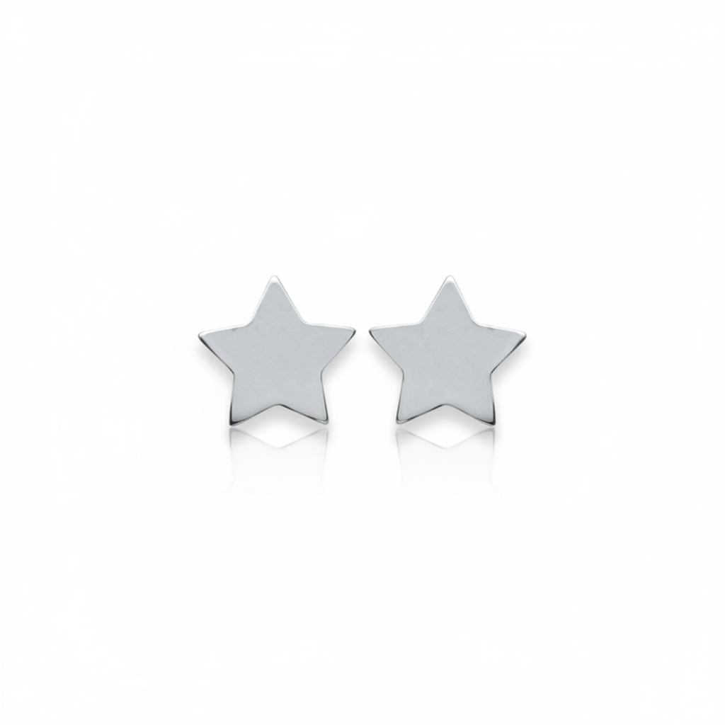 Boucles d'oreilles Clous Argent Étoile