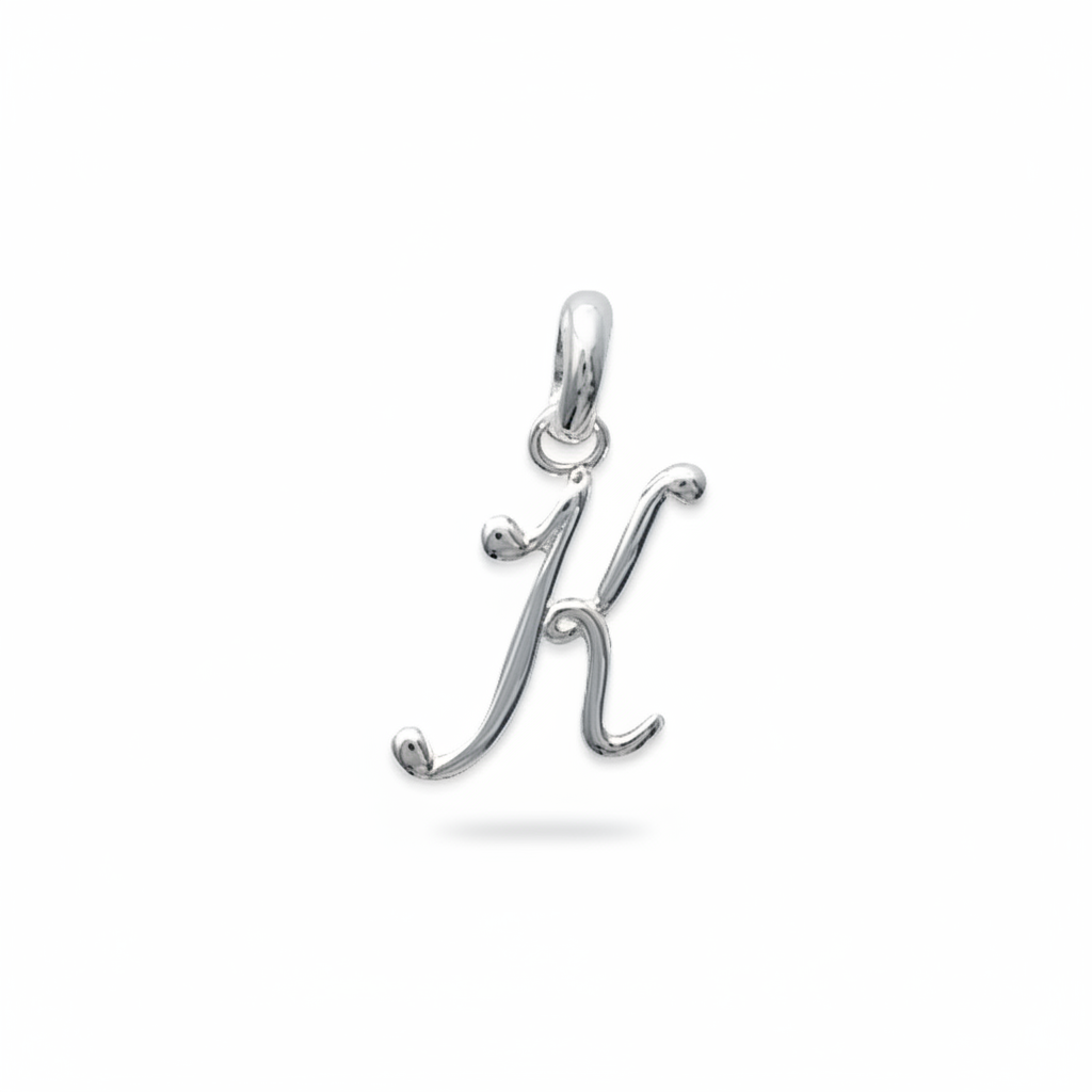 Pendentif Argent Lettre K