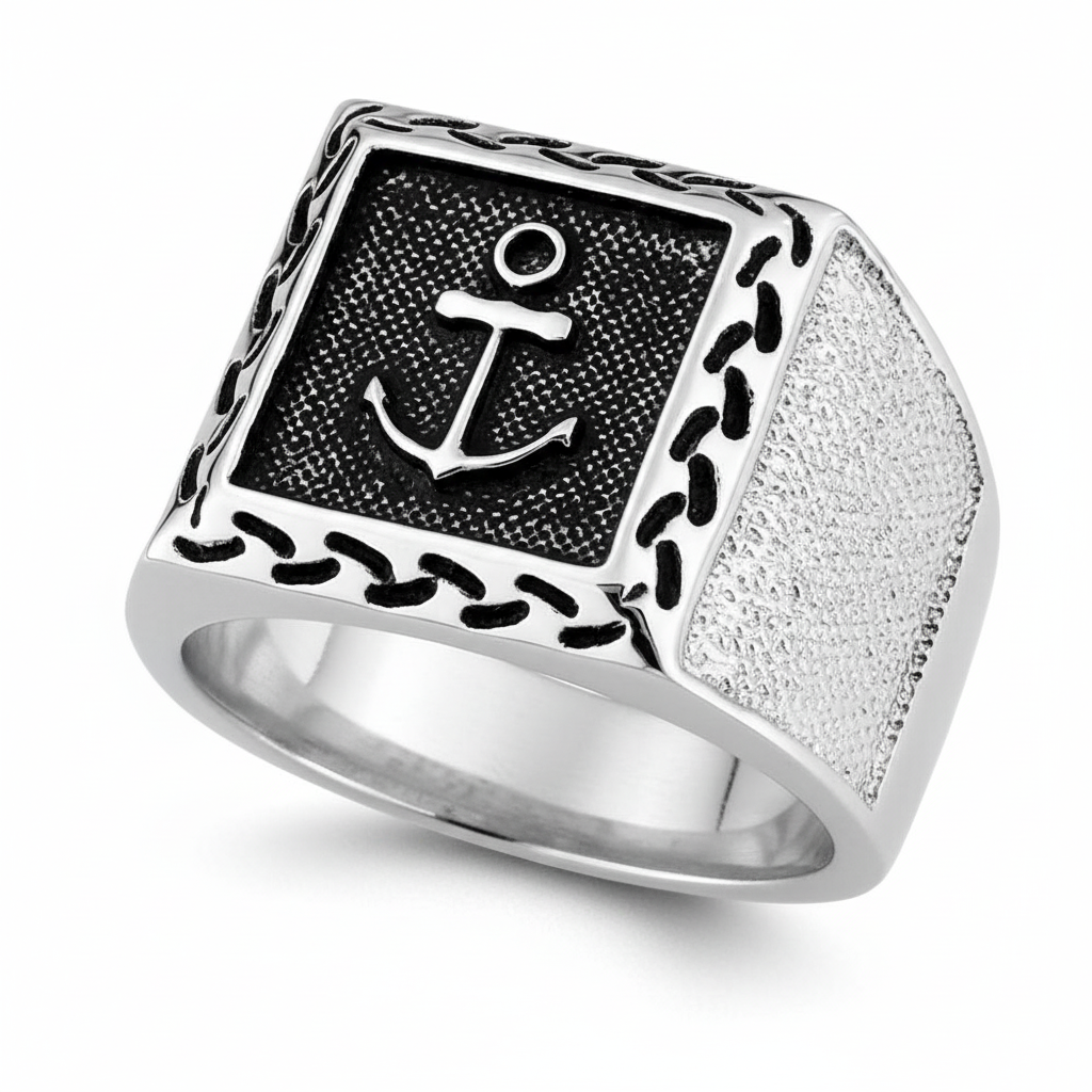 Chevalière Homme Acier