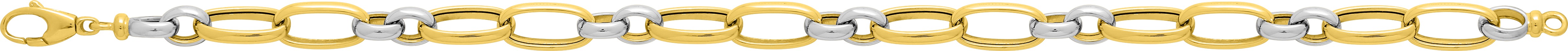 Chaîne Or Jaune et Blanc 18k fantaisie