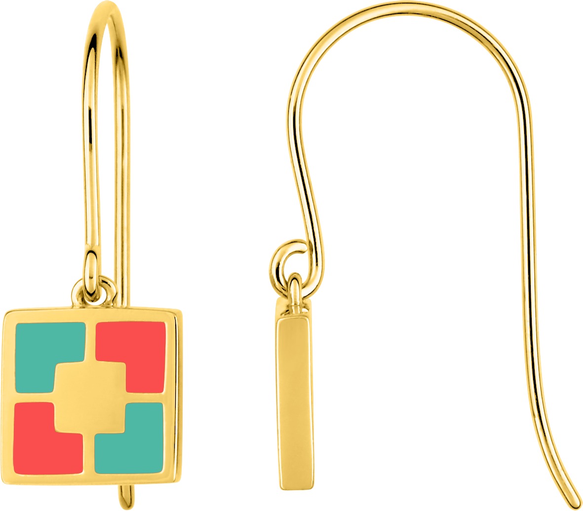 Boucles d'oreilles Dormeuses Plaqué Or