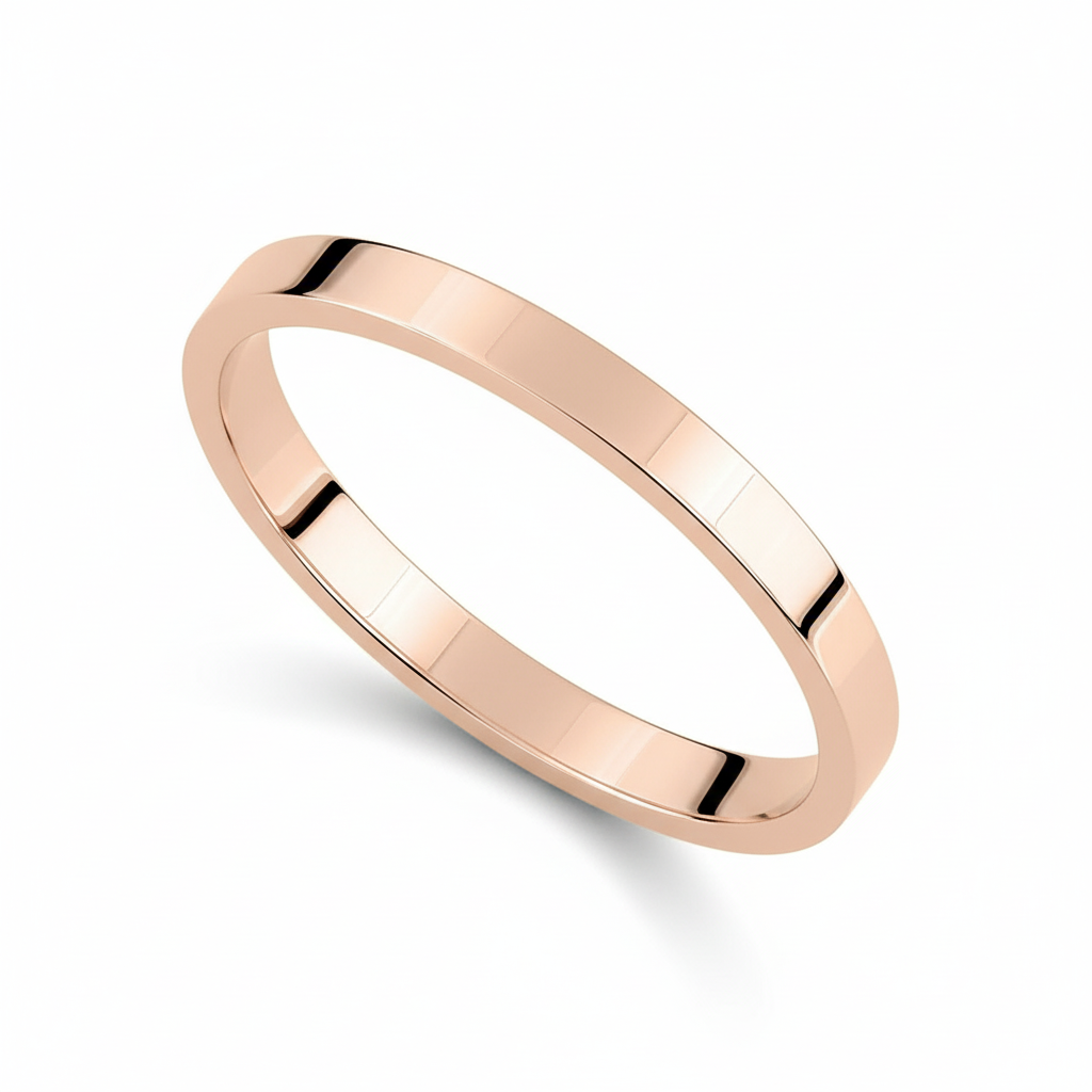 Alliance Or Rose 18k Largeur 2mm