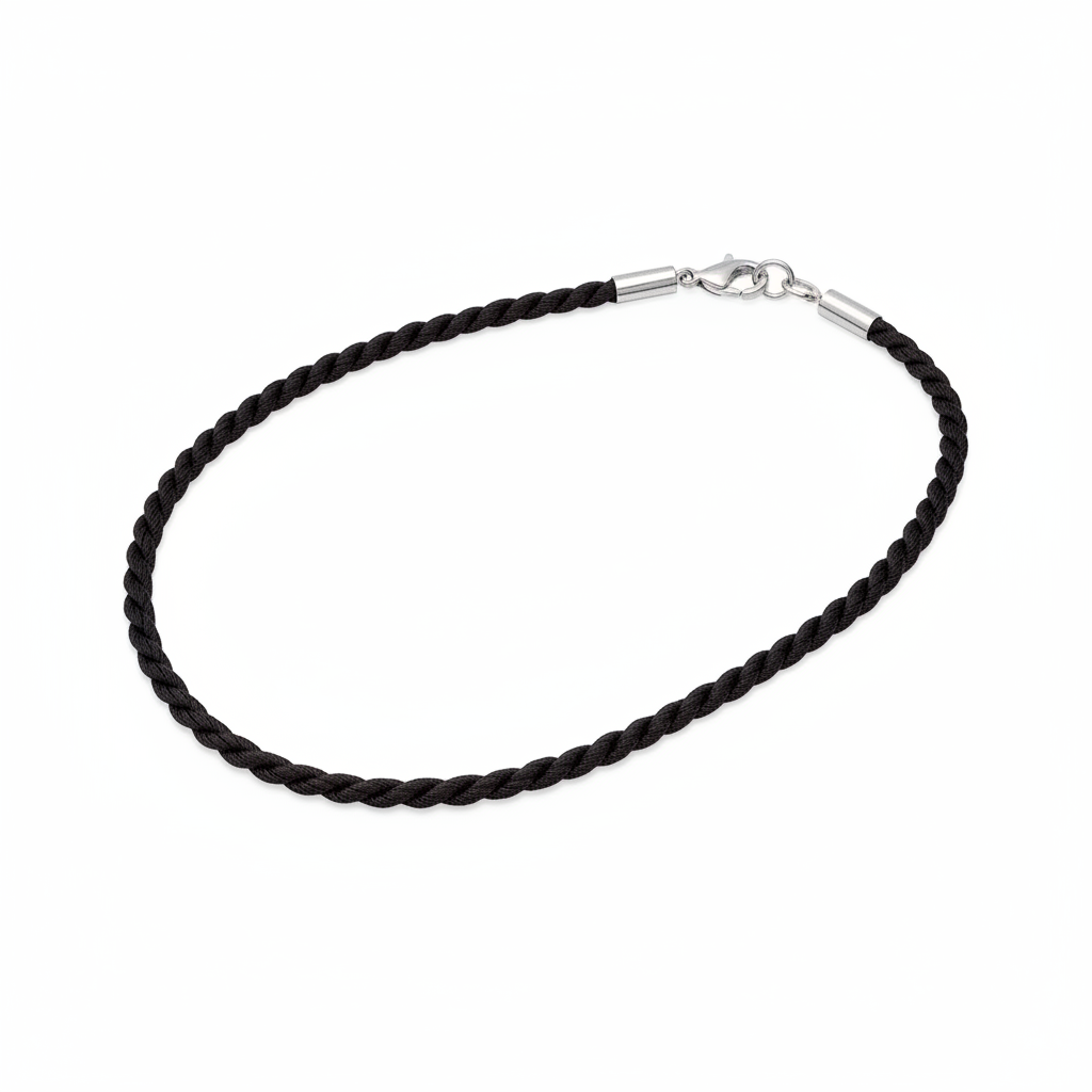 Collier Cordon Argent