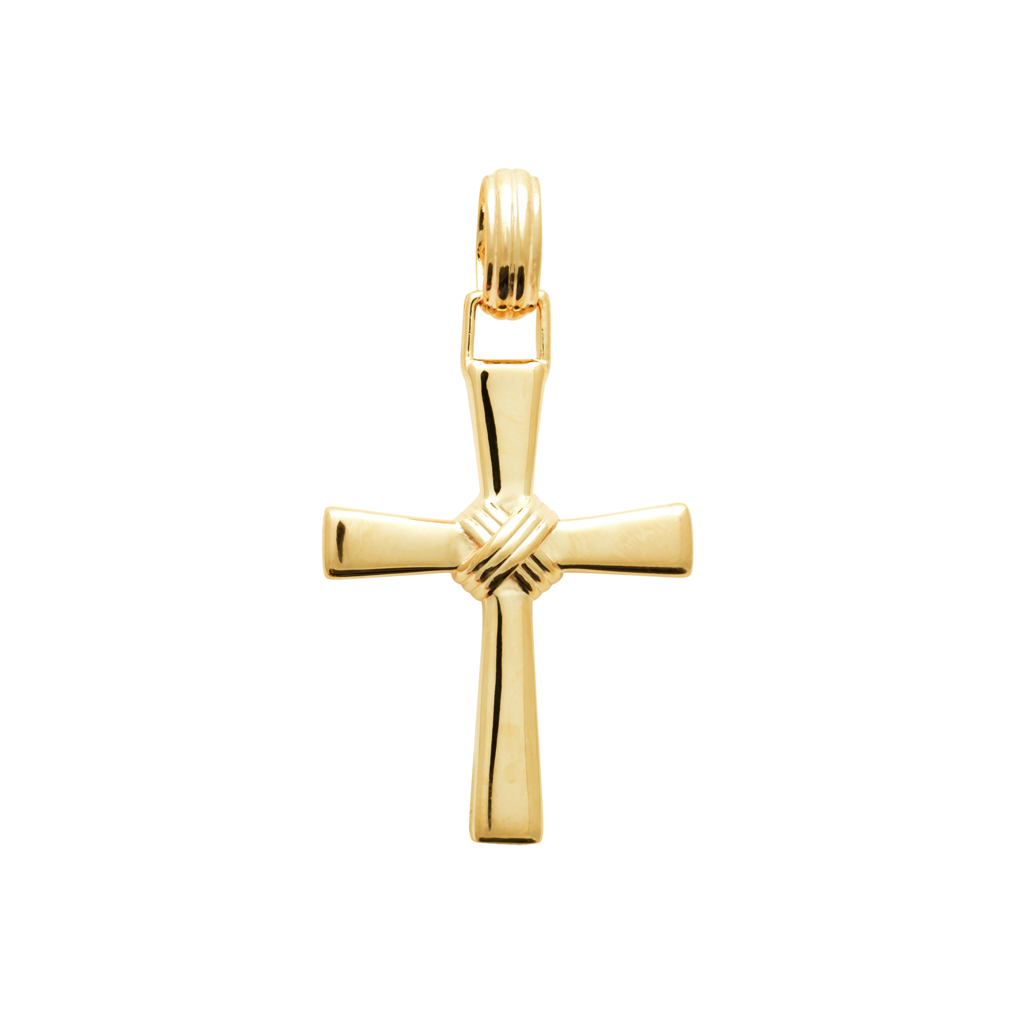 Pendentif Plaqué Or Croix Chrétienne