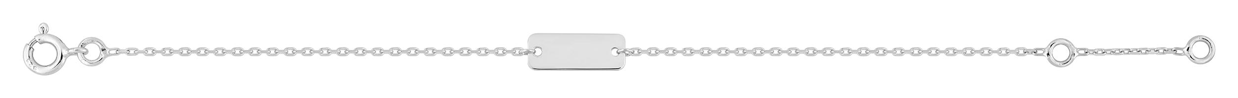 Gourmette Argent Rhodié