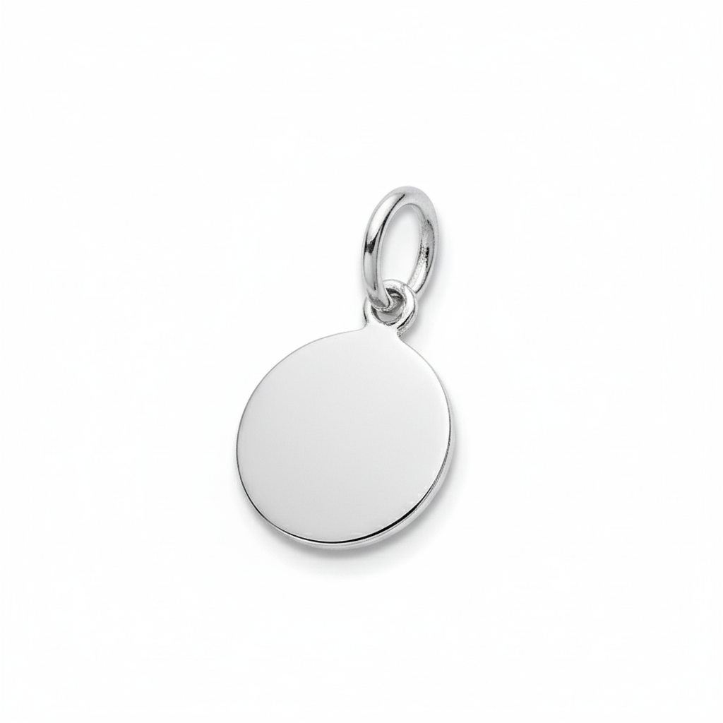 Pendentif Médaille Fille Argent - Pendentif