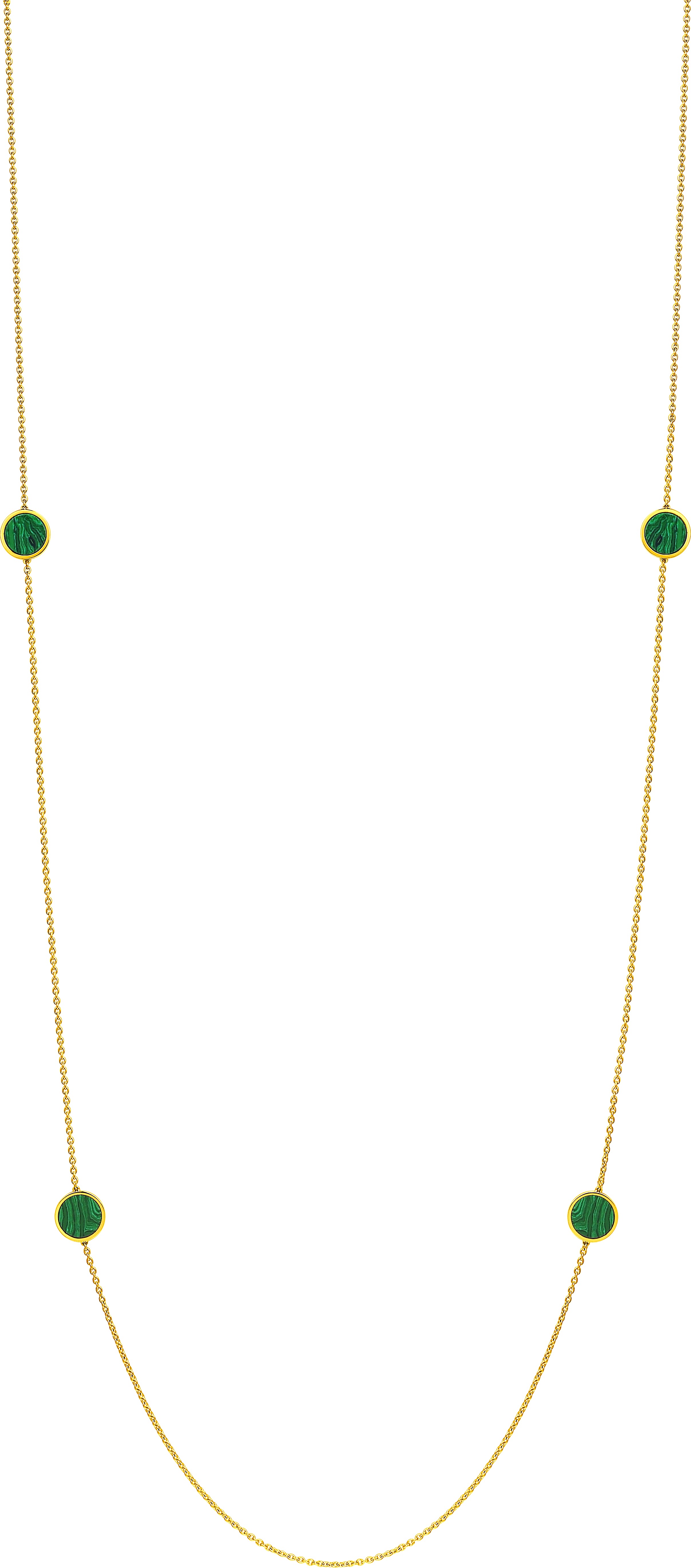 Collier Sautoir Or 18k Malachite - Collier