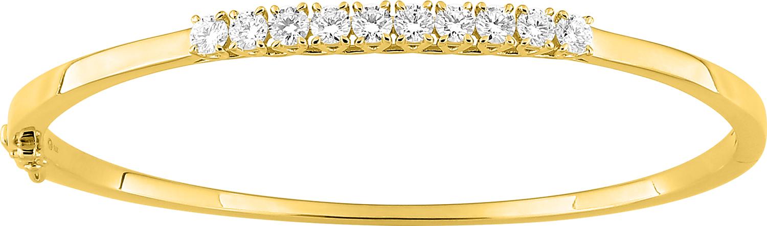 Jonc Or Diamant F VS