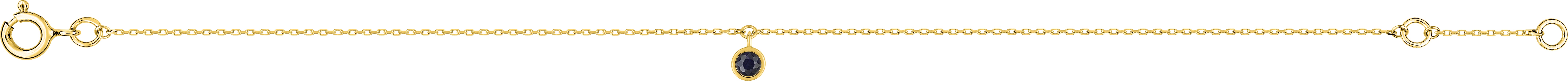 Bracelet Or Longueur 16.5cm Saphir