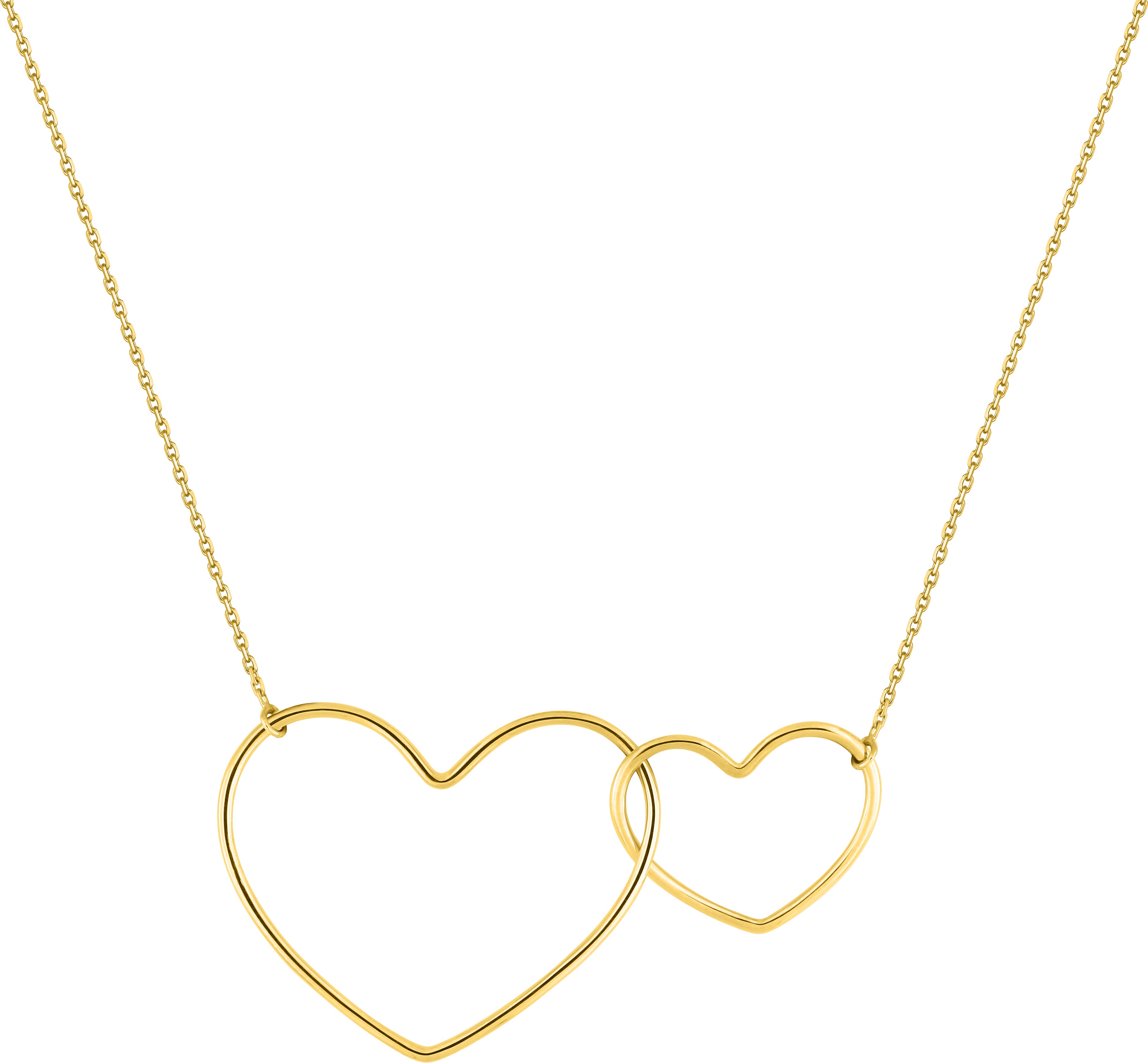 Collier Or 18k Longueur 40cm Coeur