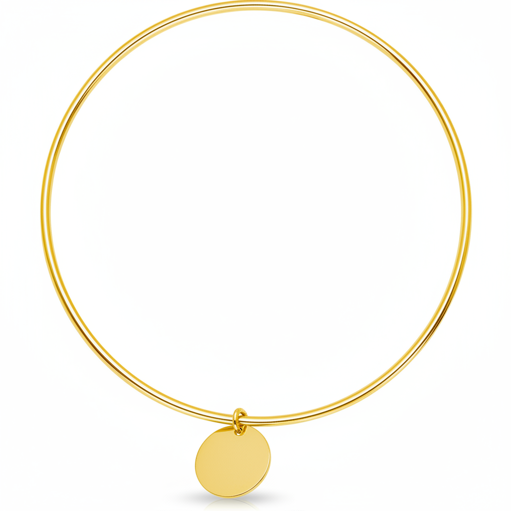 Jonc Plaqué Or - Bracelet