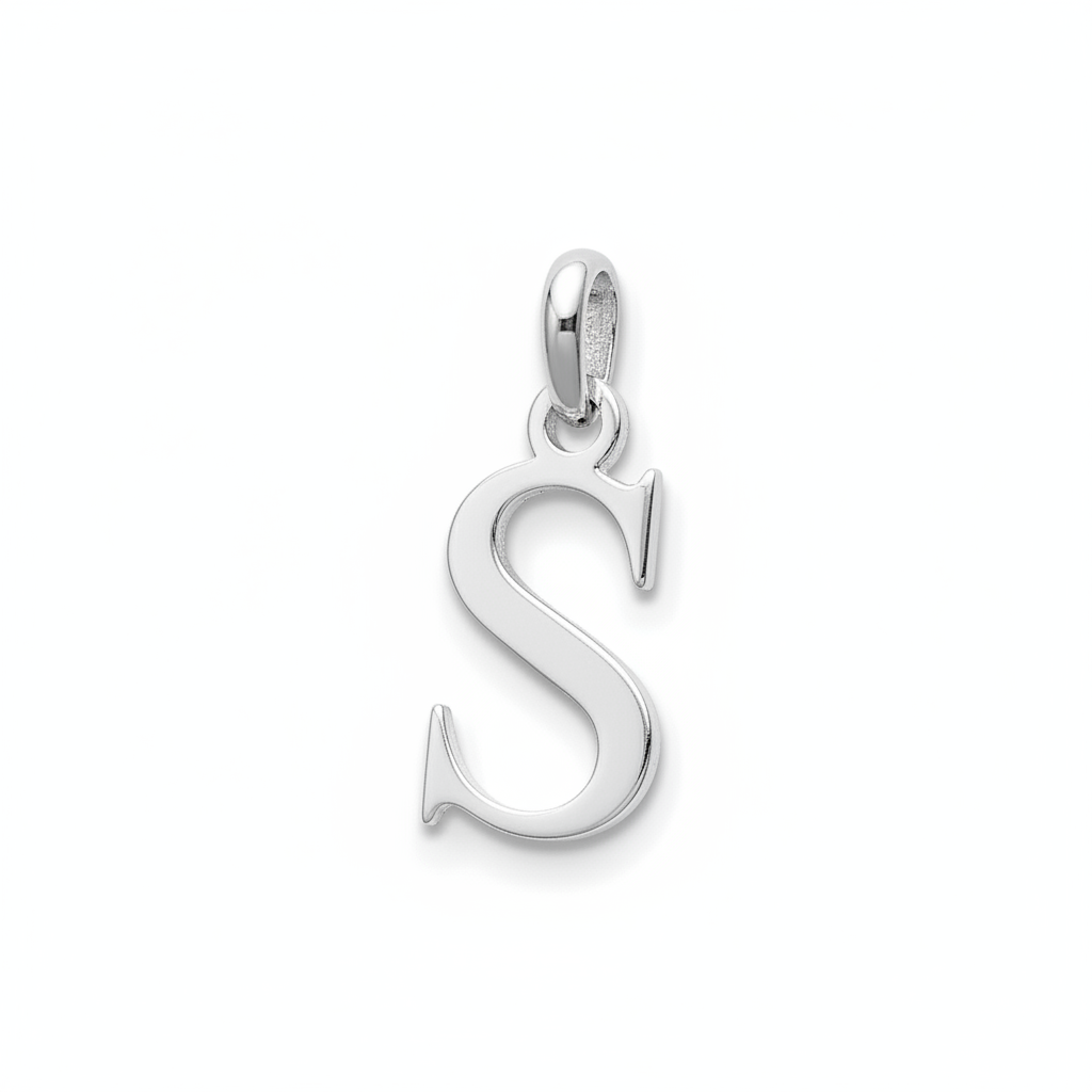 Pendentif Argent Lettre S