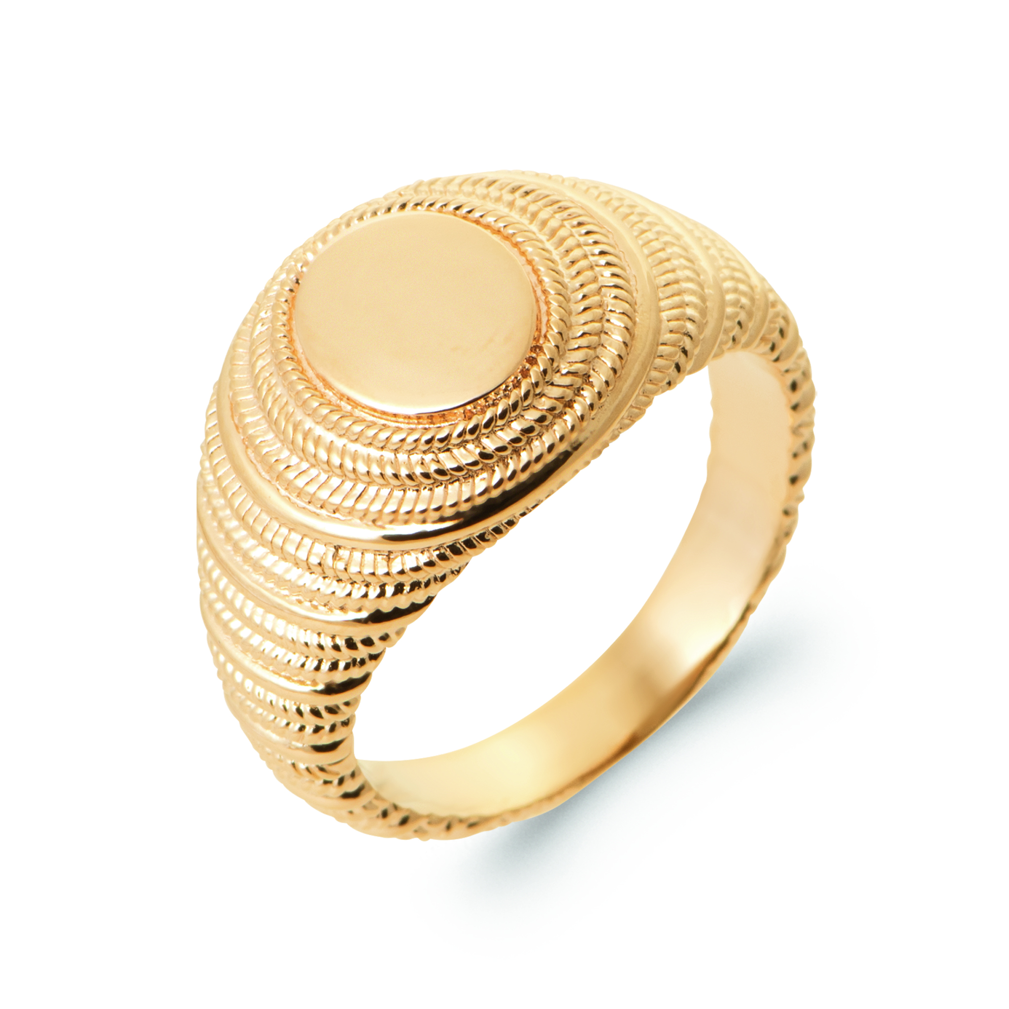 Chevalière Plaqué Or