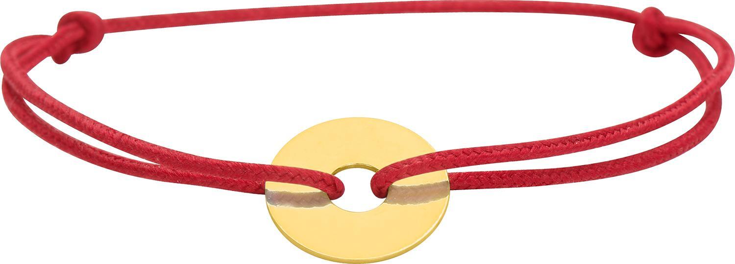 Bracelet Cordon Or rouge Largeur 12mm Donuts - Bracelet