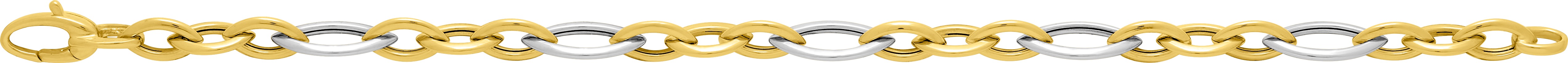 Chaîne Or Jaune et Blanc 18k fantaisie