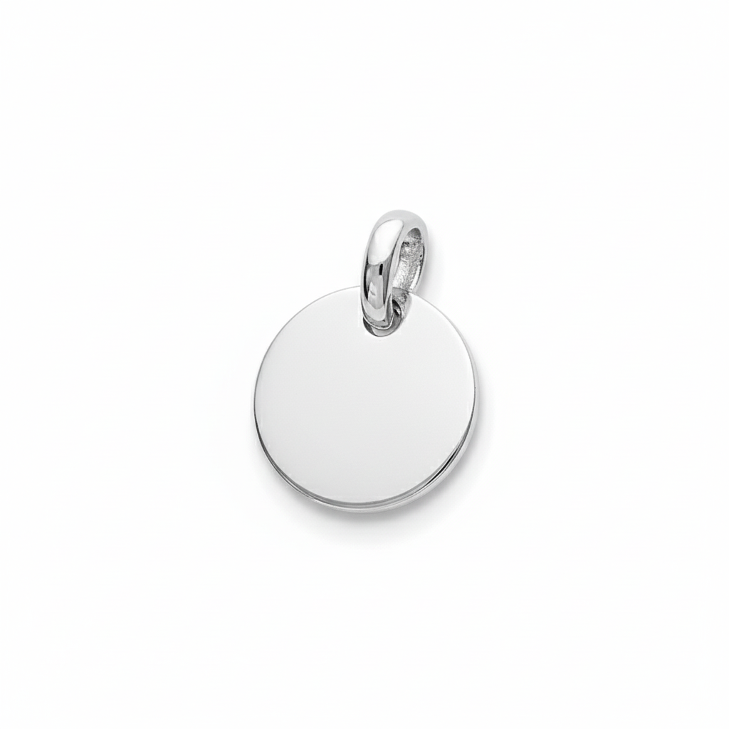 Pendentif Médaille Fille Argent - Pendentif