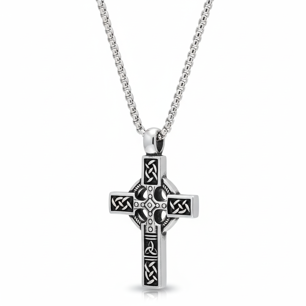 Collier Homme Acier Noirci Longueur 55cm - Collier