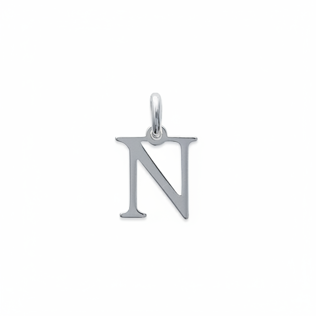 Pendentif Argent Lettre N