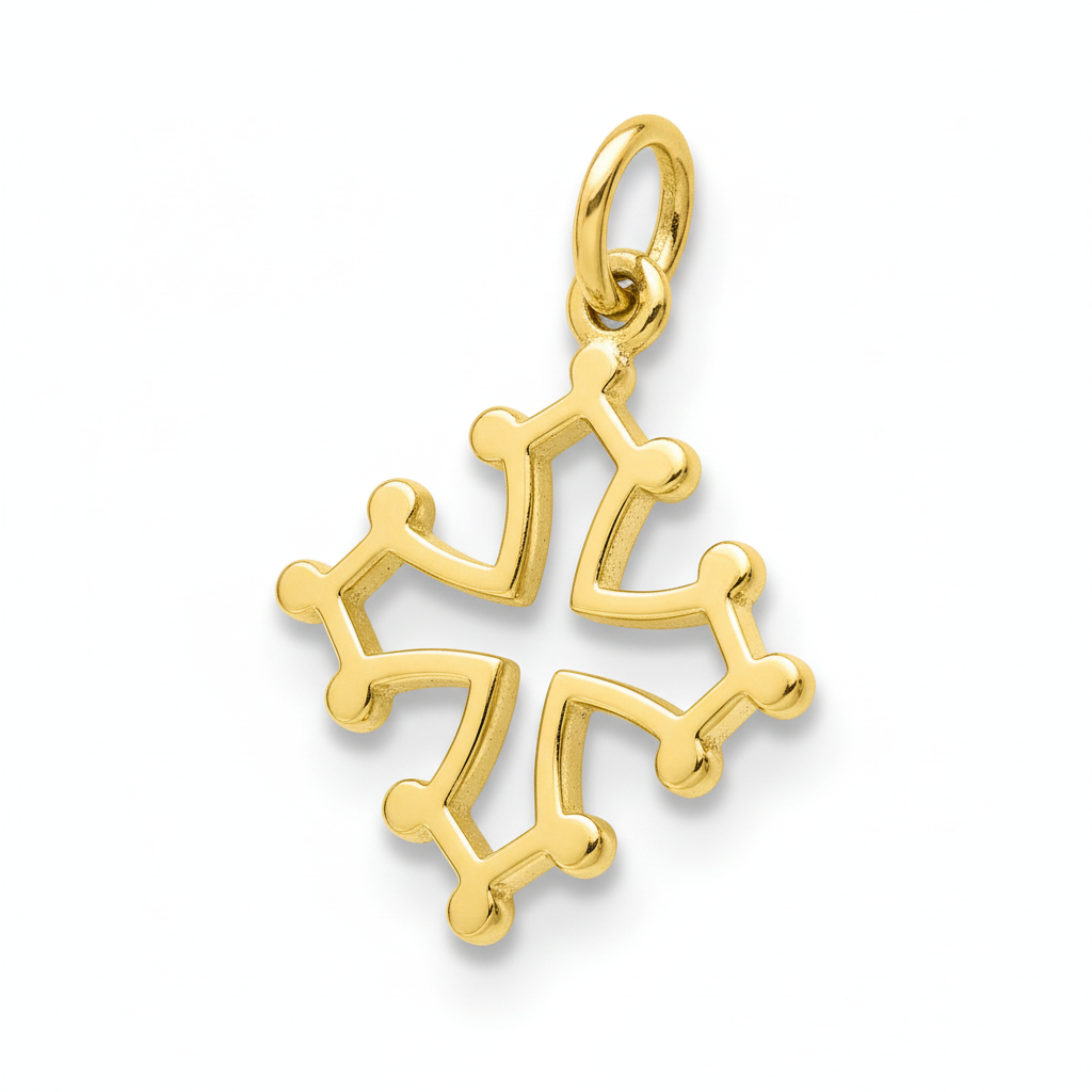 Pendentif Or 18k Croix Occitane