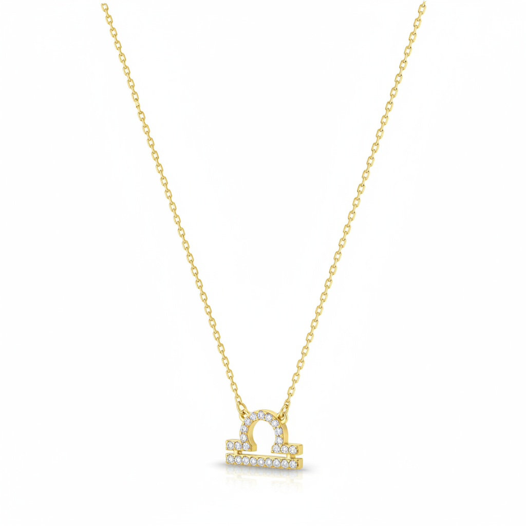 Collier Or 18k Longueur 40cm Zirconium Balance