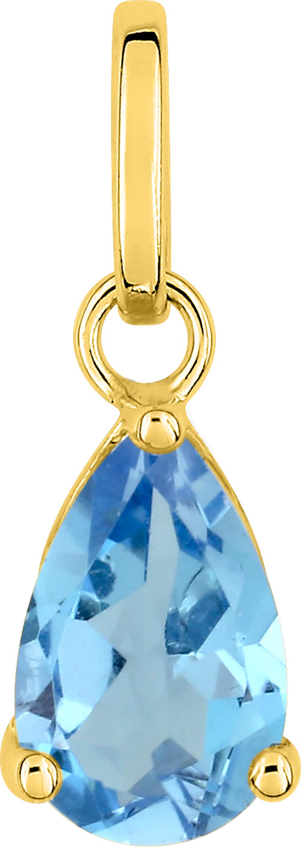 Pendentif Or bleu Topaze