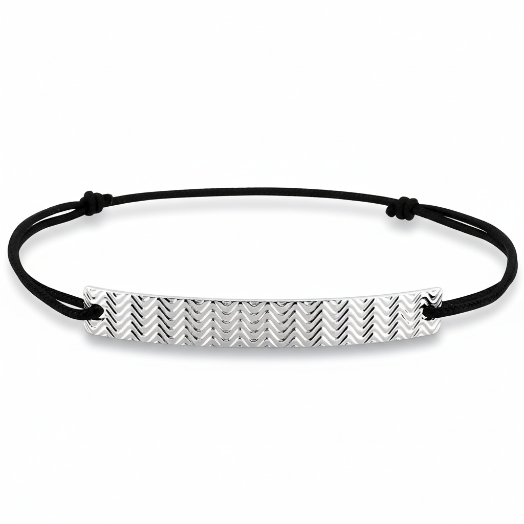 Bracelet Homme Argent Rhodié - Bracelet