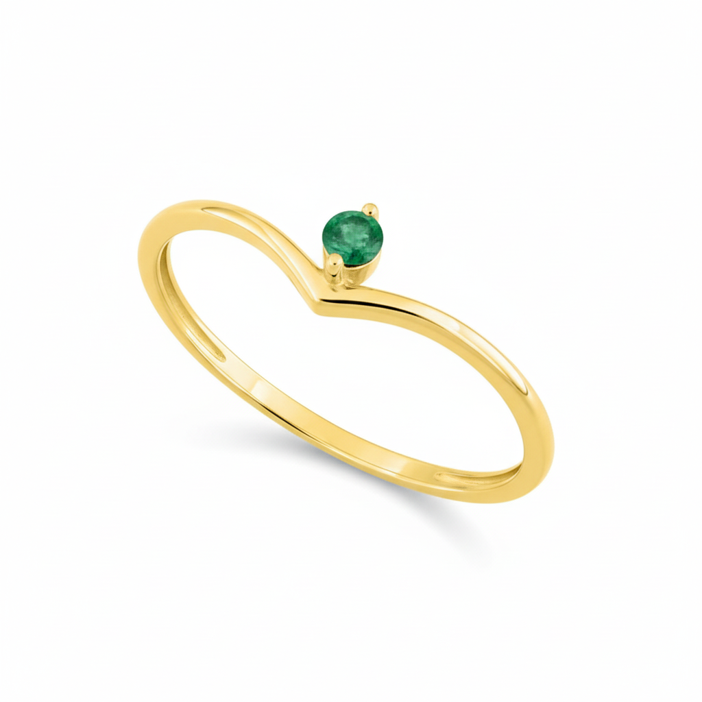 Bague Or 18k Emeraude