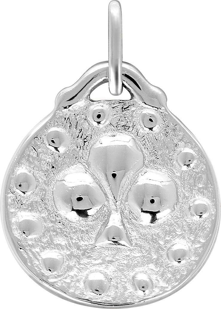 Pendentif Argent Rhodié Trèfle
