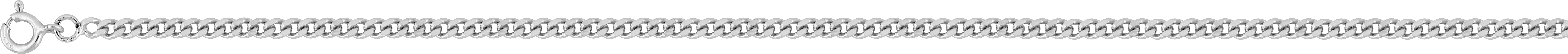 Chaîne Argent Rhodié gourmette