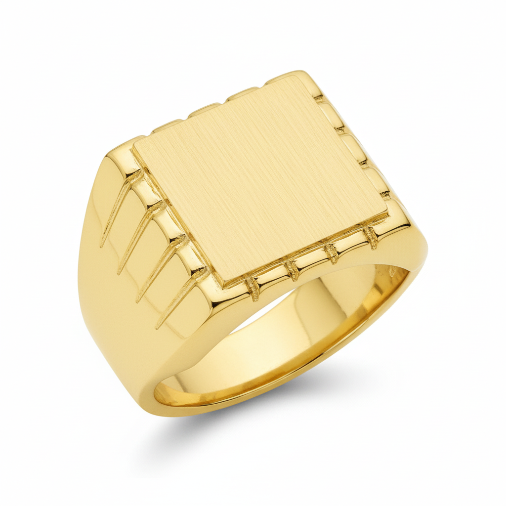 Chevalière Homme Plaqué Or