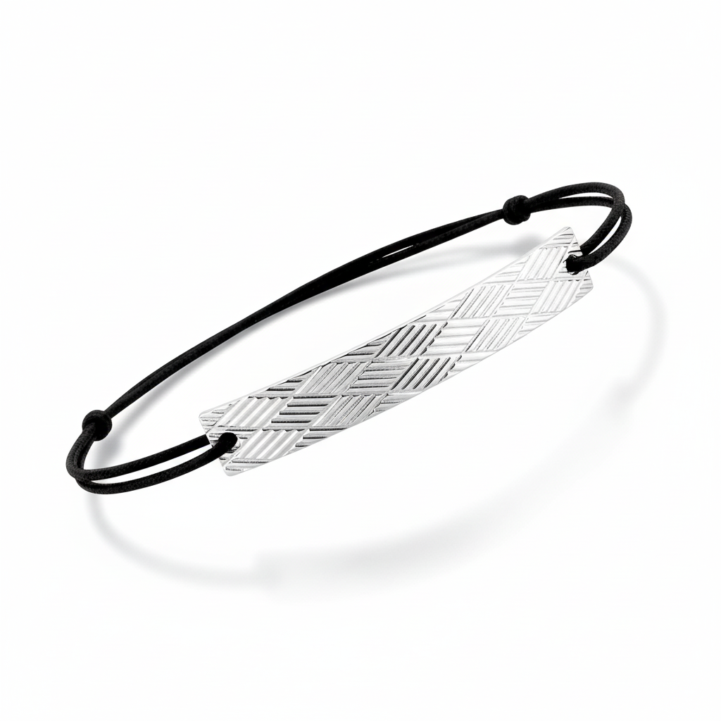 Bracelet Homme Argent Rhodié - Bracelet