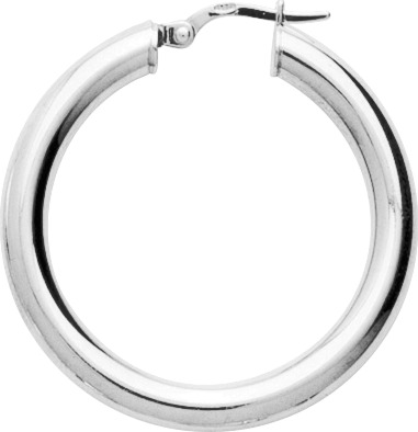 Boucles d'oreilles Créoles Argent Diamètre 25mm - Boucles d'oreilles