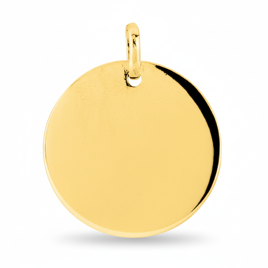 Pendentif Médaille Plaqué Or - Pendentif