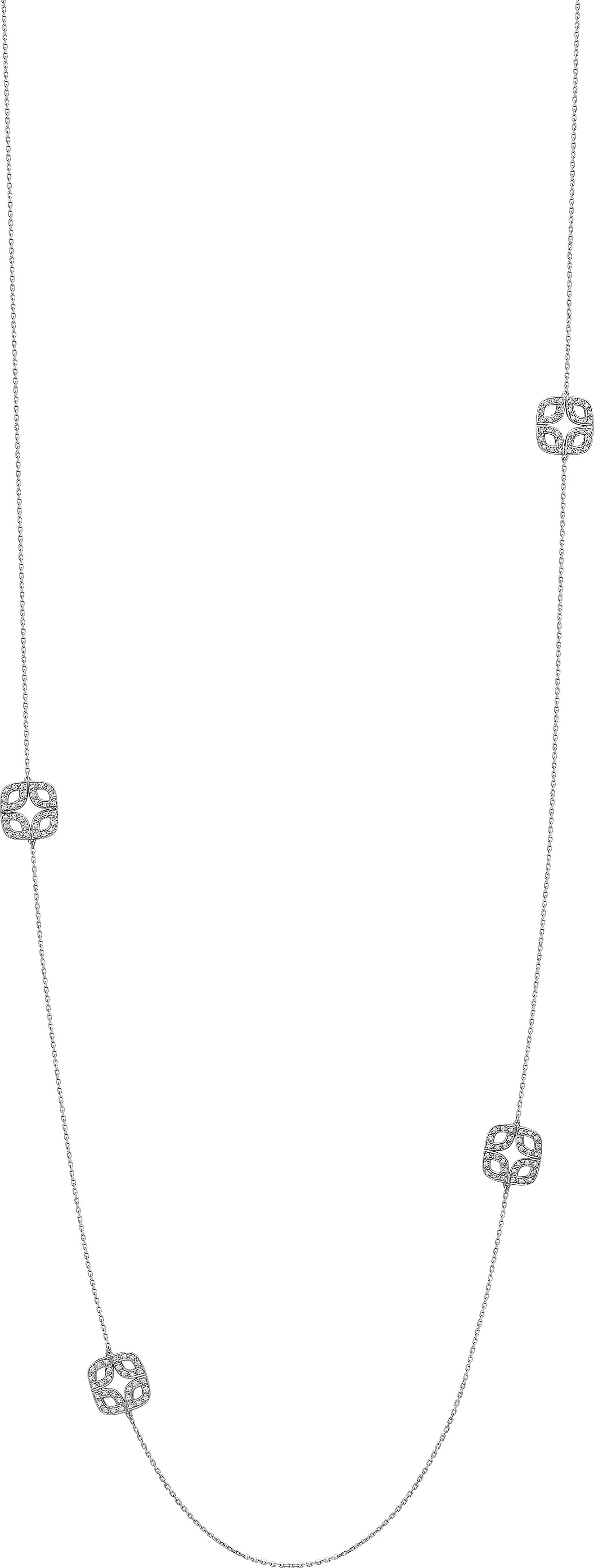 Collier Sautoir Or Blanc 18k Diamant 0.51ct GH SI - Collier