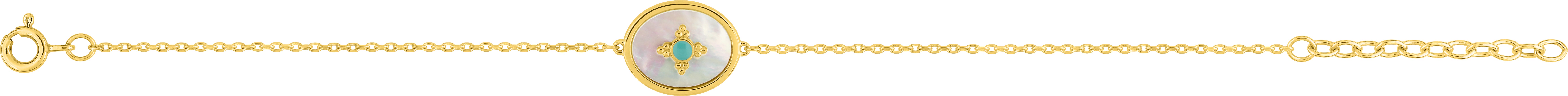 Bracelet Chaîne Plaqué Or Longueur 16cm - Bracelet