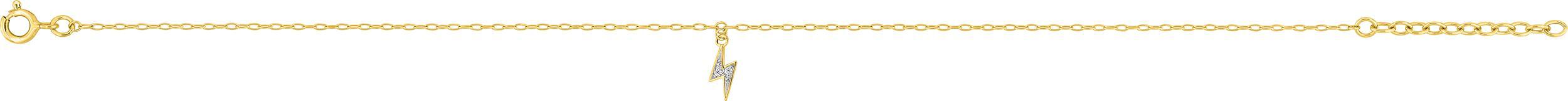 Chaîne cheville Or Zirconium