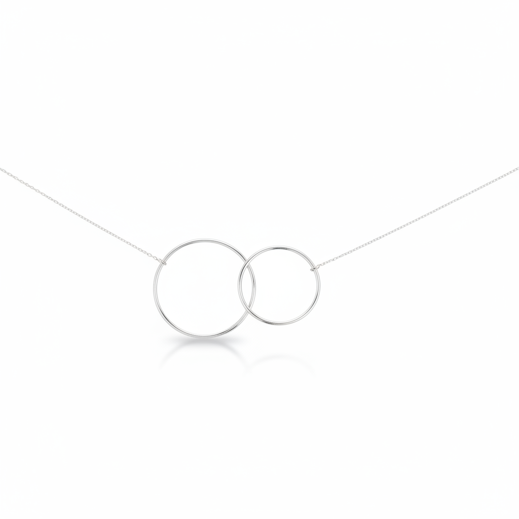 Collier Argent Rhodié Longueur 42cm - Collier