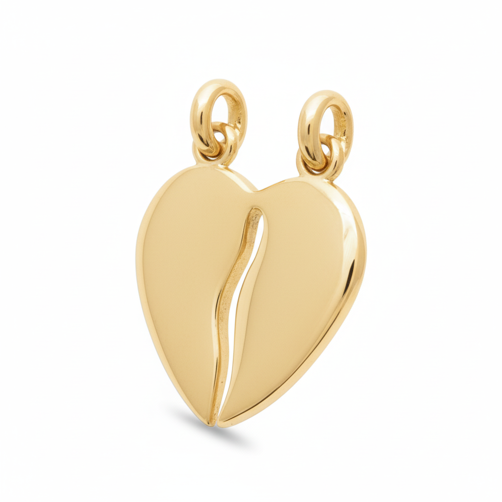 Pendentif Plaqué Or Coeur Coeurs - Pendentif