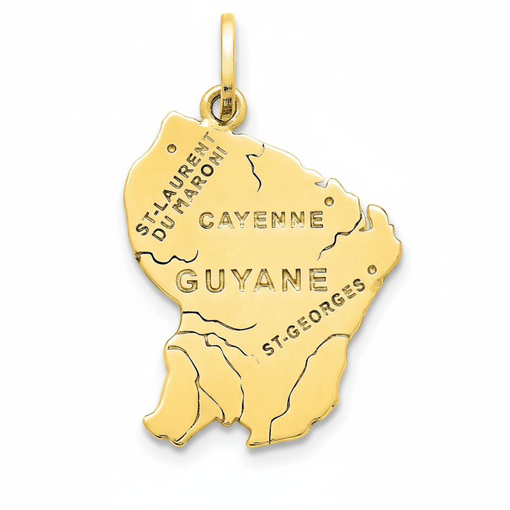 Pendentif Plaqué Or Guyane